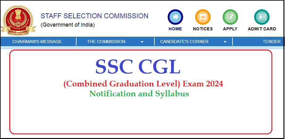 SSC CGL 2024 Syllabus