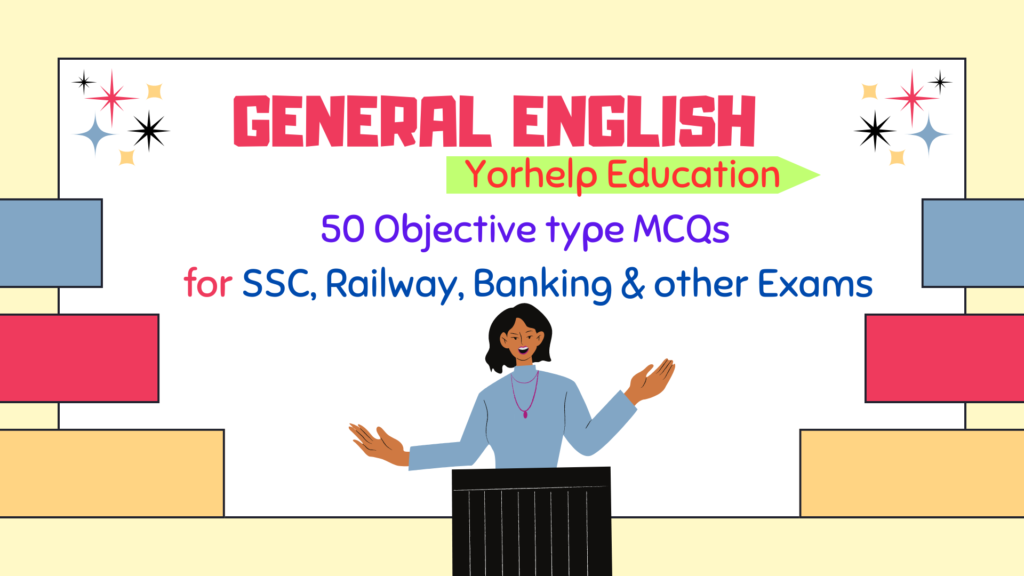 Objective general English for CTET Dec 2024 